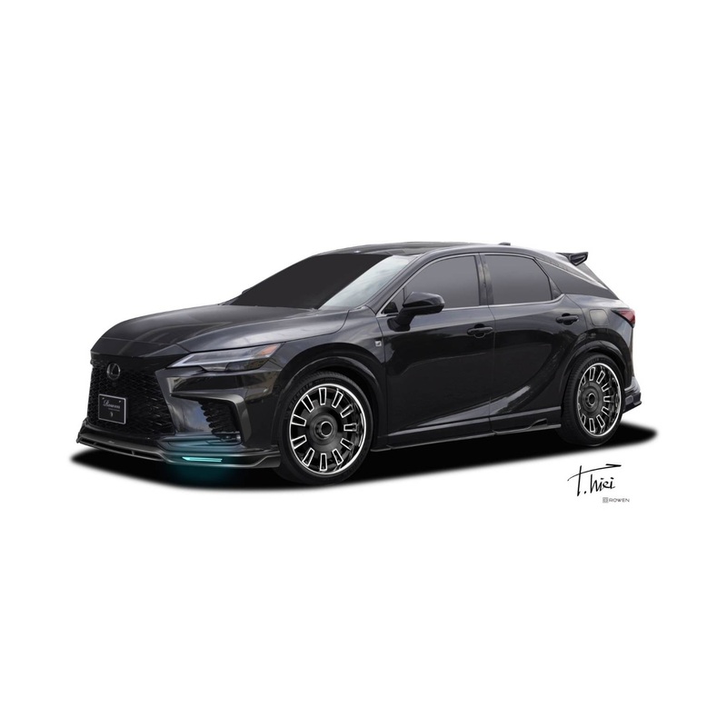 ROWEN FRONT SPOILER WITH LED BLADE FRP UNPAINTED FOR LEXUS RX F-SPORT RX500h 350 TALH17 TALH15 1L016A00