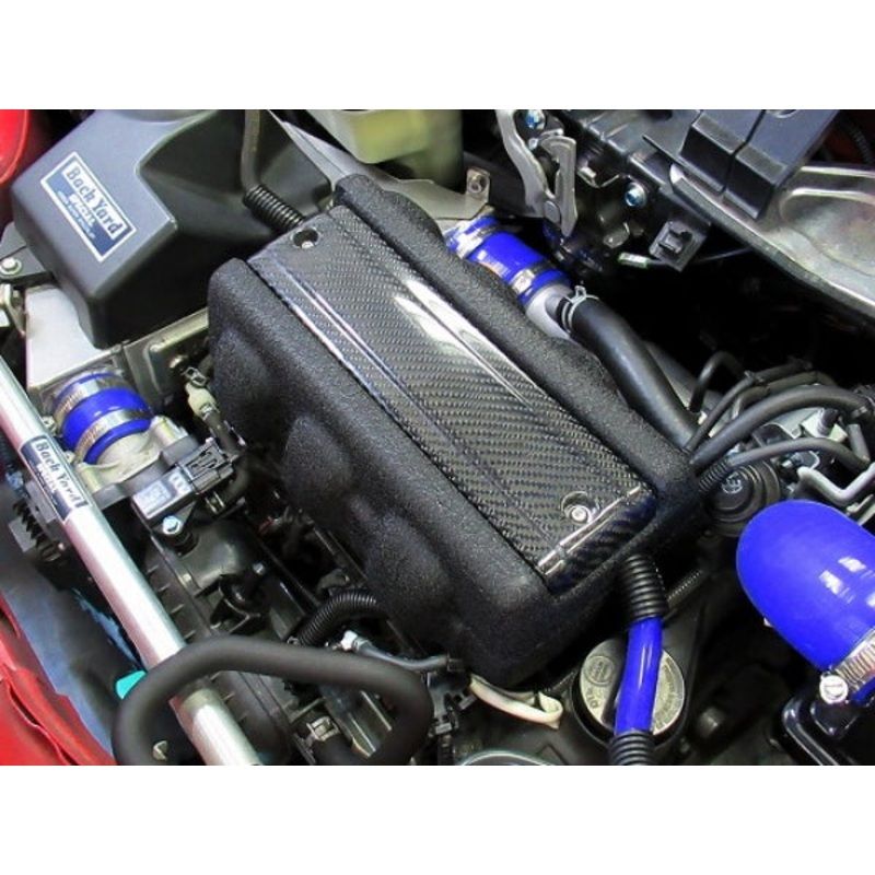 BACK YARD SPECIAL ENGINE COVER VER.R 2 COLORS TWILL CARBON & BLACK CRYSTAL PAINT FINISH FOR HONDA S660 JW5 DBA-3BA MT-CVT BACK-YARD-SPECIAL-00028