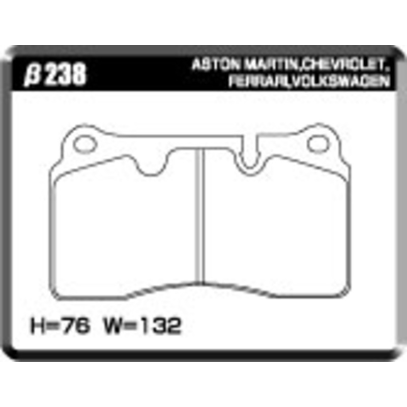ACRE PC3200 BRAKE PAD FRONT FOR VOLKS WAGEN TOUAREG 3.2 V6 3.6 V6 FRONT. 7LAZZS 7LBMVS 7LBMVA7LBMVS 7LBHKS 238-PC3200