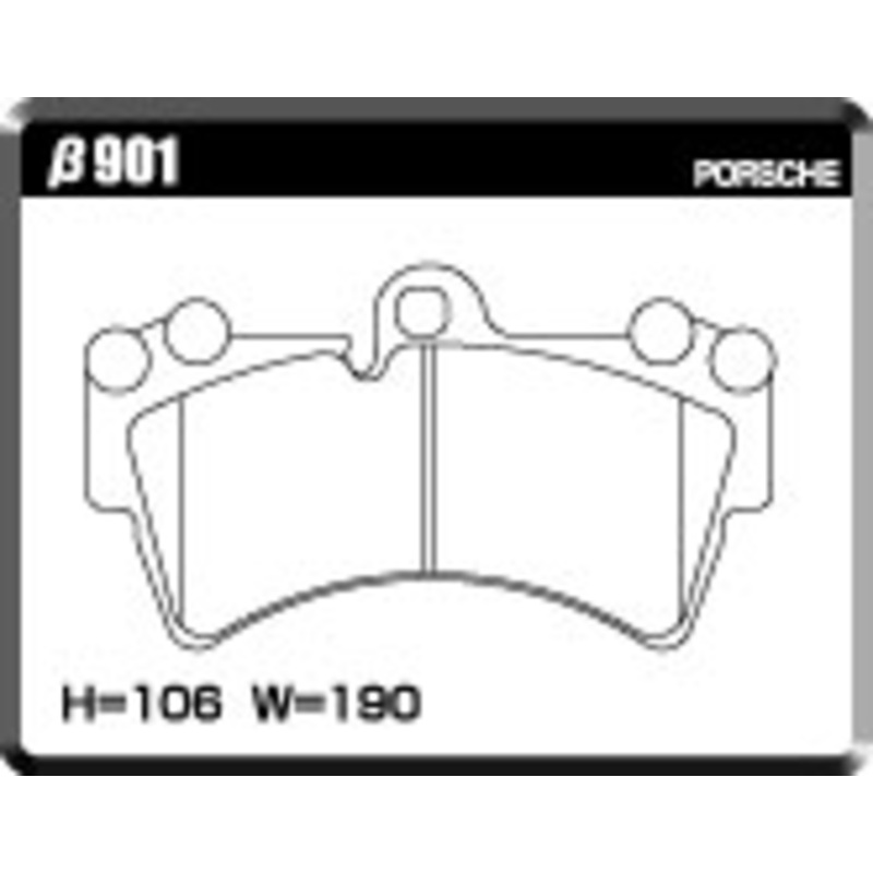 ACRE PC3200 BRAKE PAD FRONT FOR VOLKS WAGEN TOUAREG 4.2 V8 6.0 W12 FRONT. 7LAXQS 7LAXQA 7LBARA 7LBJNA 901-PC3200