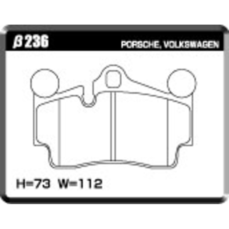 ACRE PC3200 BRAKE PAD REAR FOR VOLKS WAGEN TOUAREG 4.2 V8 6.0 W12 REAR. 7LAXQS 7LAXQA 7LBARA 7LBJNA 236-PC3200