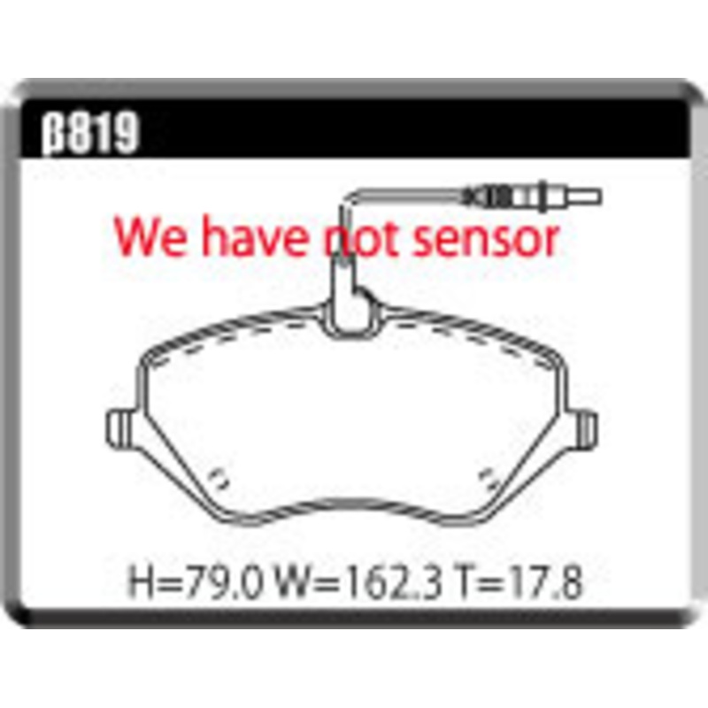 ACRE PC3200 BRAKE PAD FRONT FOR CITROEN C6 3.0 V6 X6XFV 819-PC3200
