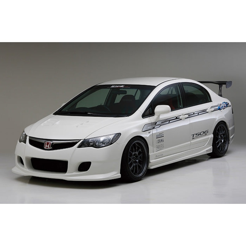 INGS N-SPEC 3P AERO SET(FRONT BUMPER / SIDE STEP / REAR BUMPER) FRP FOR HONDA CIVIC TYPE-R FD2 00149-01802