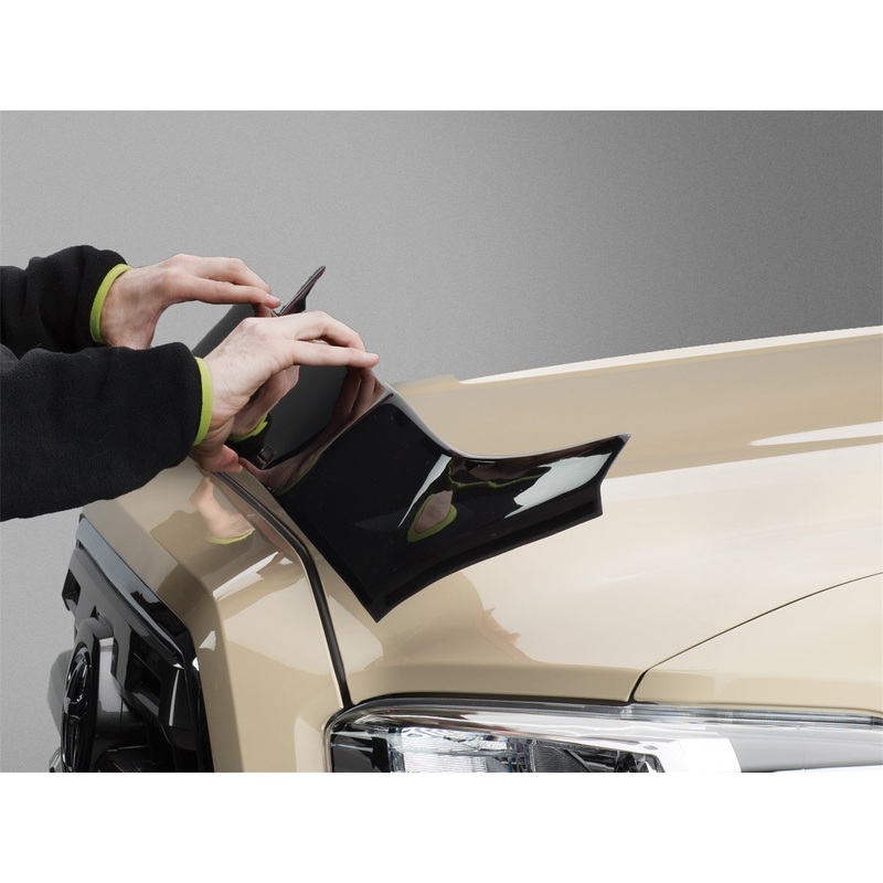 Low Profile Aerodynamic Hood Protector; Dark Smoke; - CFRI736089867