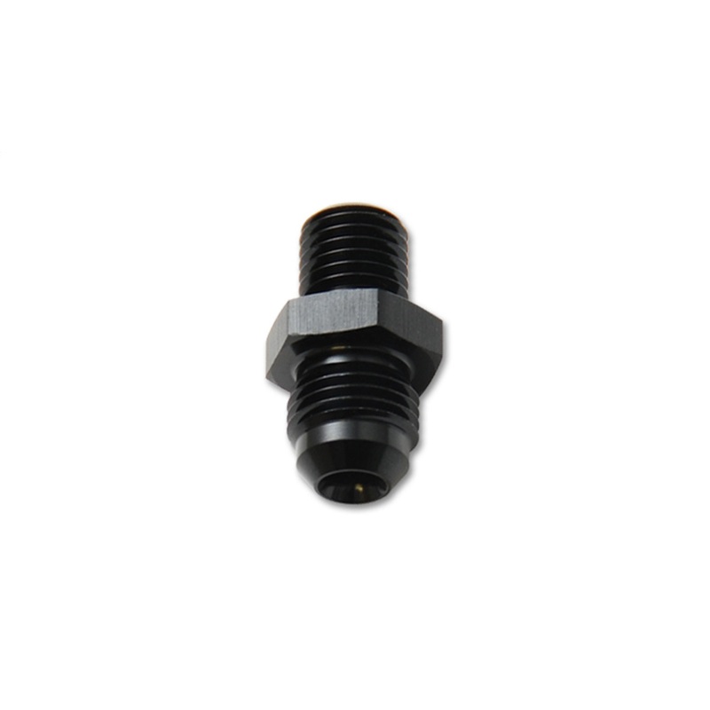 Metric Straight Adapter; Size: -4AN x 12mm-1.5; 6061 Aluminum; Anodized Black; - CFRI736072817