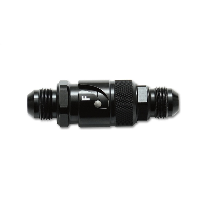 Quick Release Fitting; Size: -6AN; w/Viton Seal; 6061 Aluminum; Anodized Black; - CFRI736072328