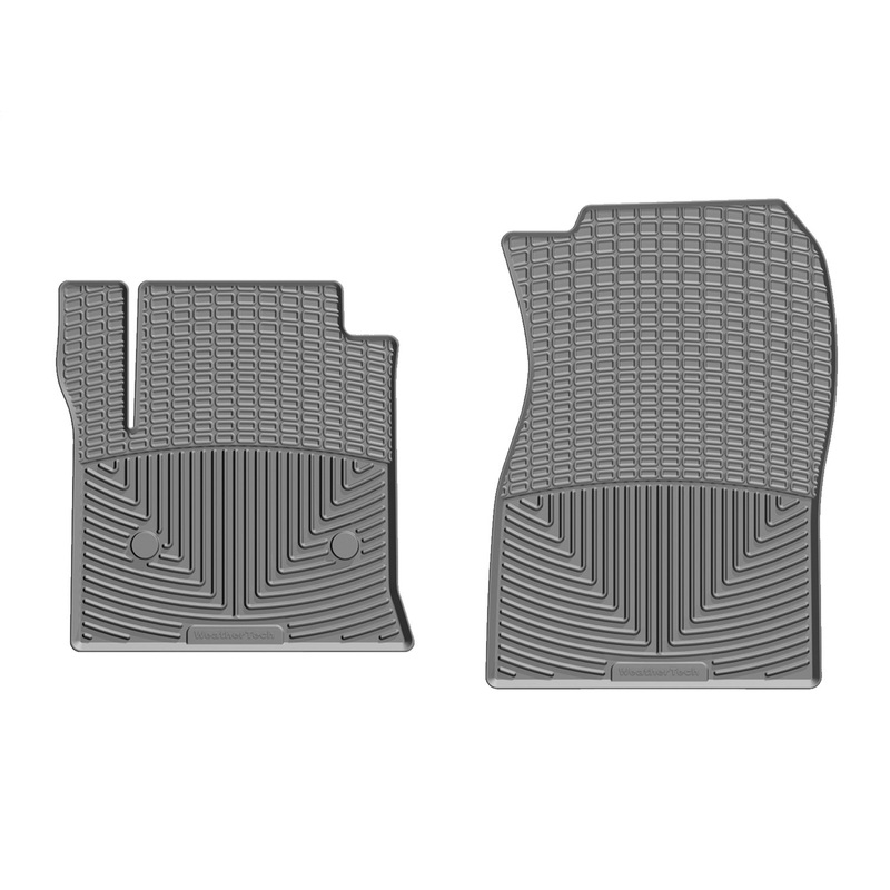 All Weather Floor Mats; Gray; Front; - CFRI736078315