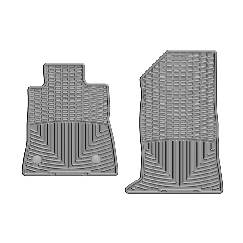 All Weather Floor Mats; Gray; Front; - CFRI736077413