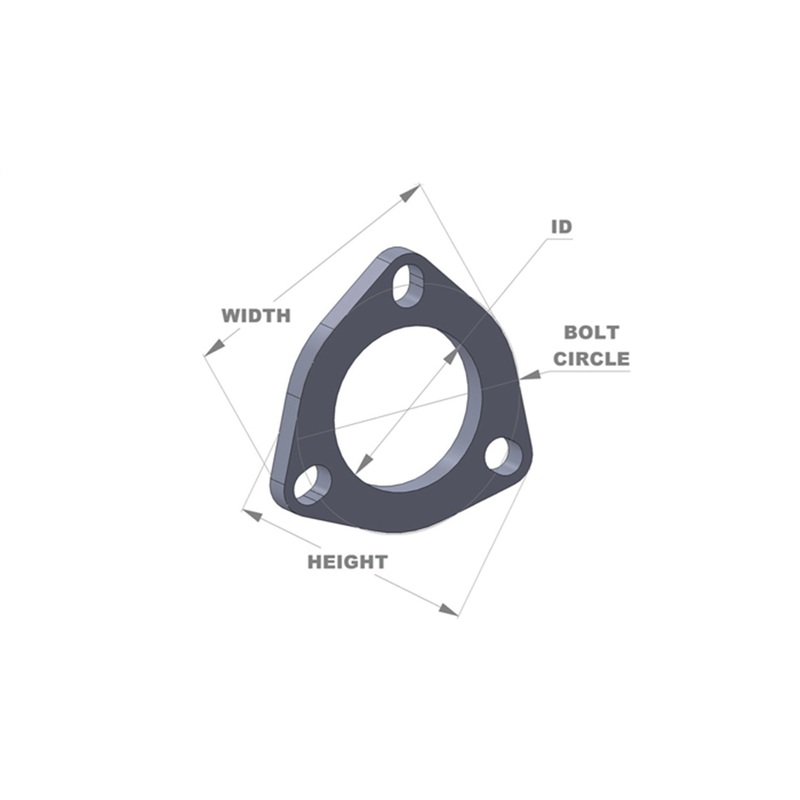 3-Bolt Stainless Steel Flange; 2.75 in. I.D.; Single Flange; Retail Packed; - CFRI736072960