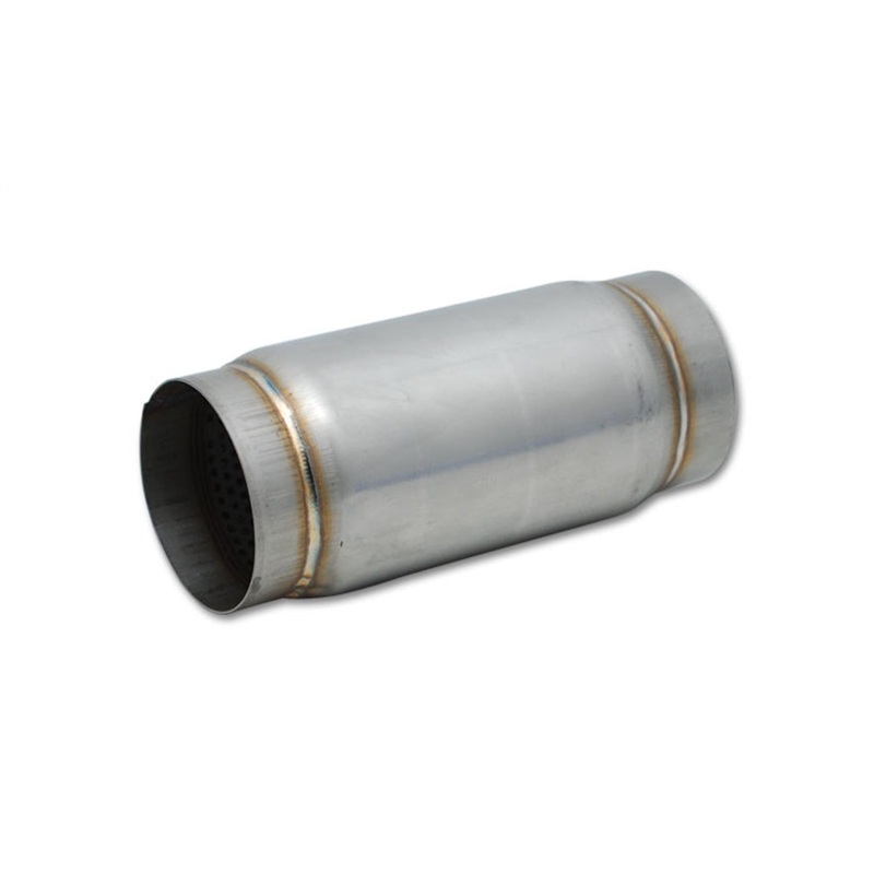 Stainless Steel Race Muffler; 4 in. Inlet/Outlet x 5 in. Long; - CFRI736072529