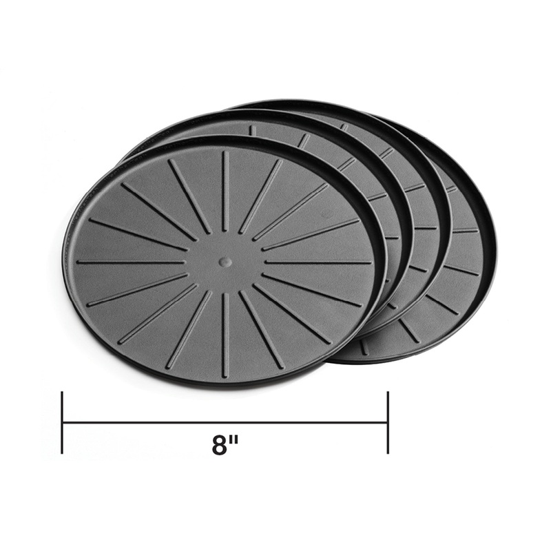 Round Coaster Set; Black; 8 in. Dia.; - CFRI736087527