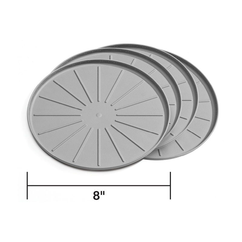 Round Coaster Set; Gray; 8 in. Dia.; - CFRI736087526