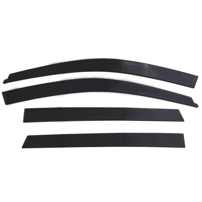 AVS 17-18 Ford F-150/F-250/F-350 SuperCab Ventvisor Low Profile Window Deflectors 4pc - Matte Black