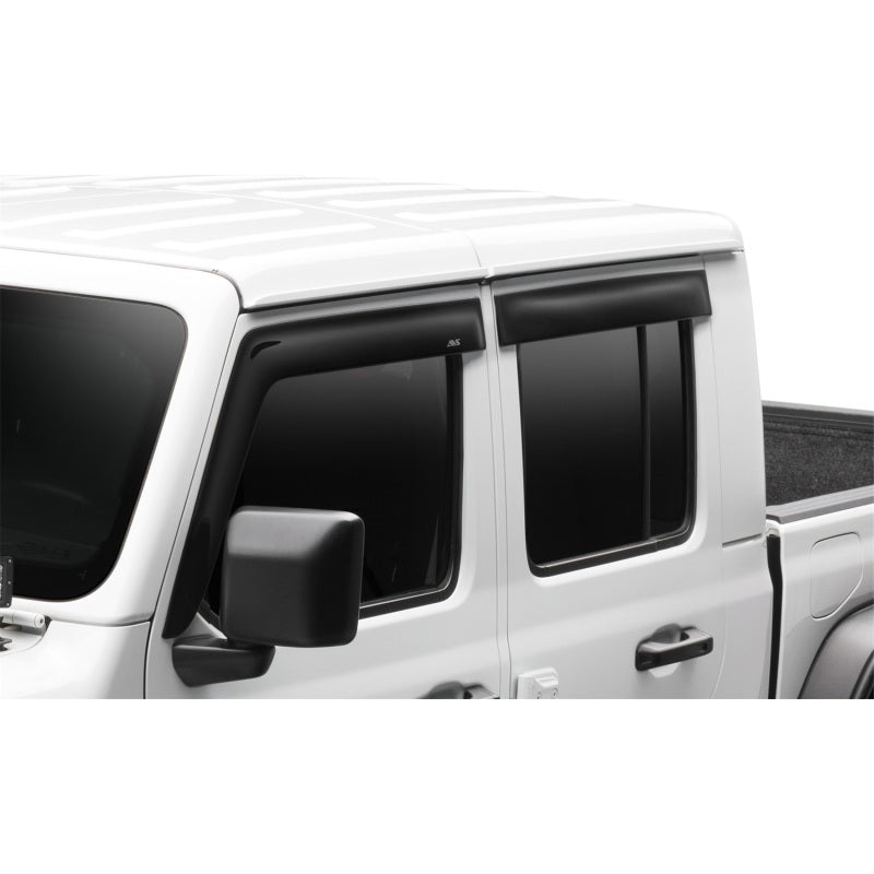 AVS 2018 Jeep Wrangler Unlimited (4-Door) Ventvisor Low Profile Window Deflectors 4pc - Smoke