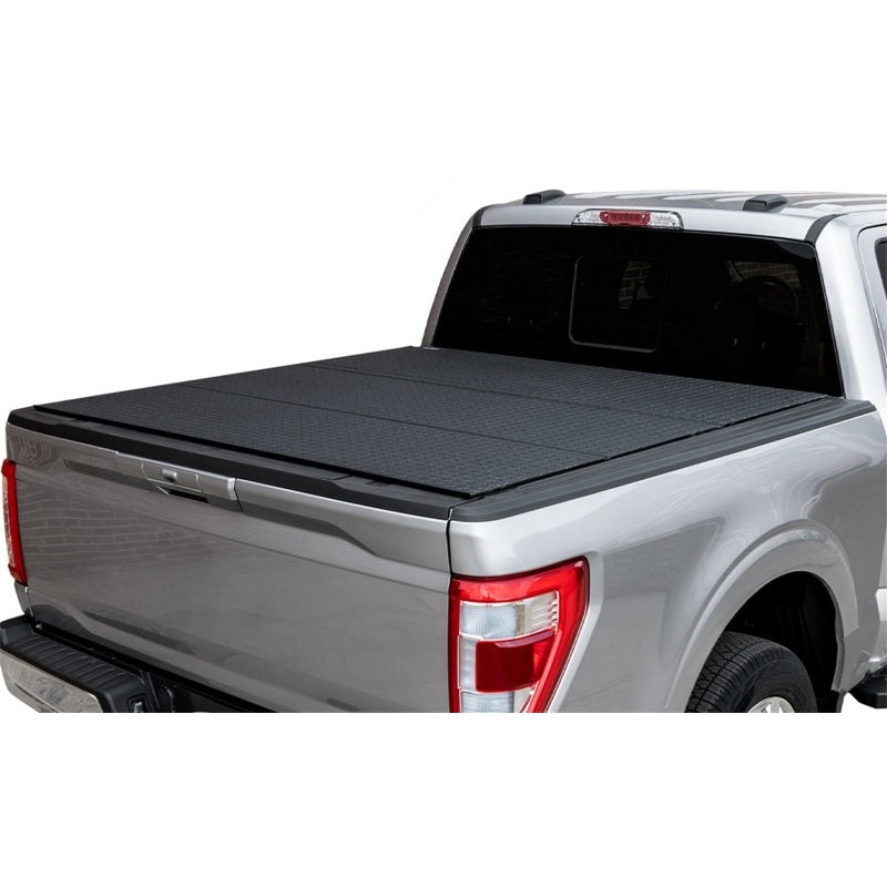 Access LOMAX Pro Series Tri-Fold Cover 17-19 Honda Ridgeline 5ft Bed - Blk Diamond Mist