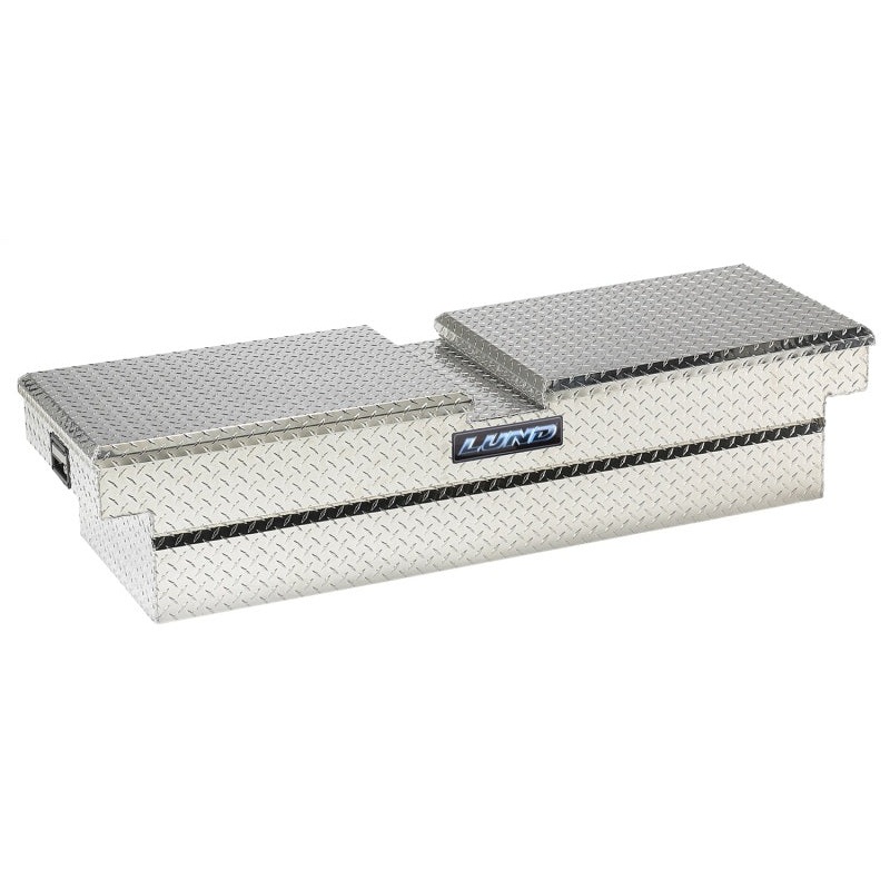 Lund 04-10 Chevy Colorado Ext. Cab Ultima Dual Lid Gull Wing Crossover Tool Box - Brite