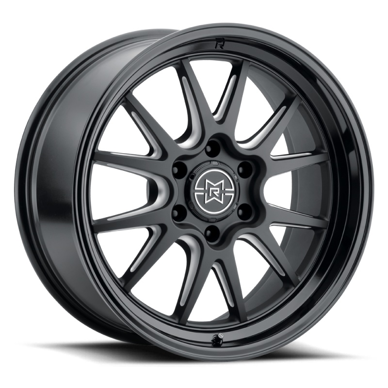 Method Raised MR802 22x10 / 6x135 BP / 10mm Offset / 87mm Bore - Double Black Milled Wheel
