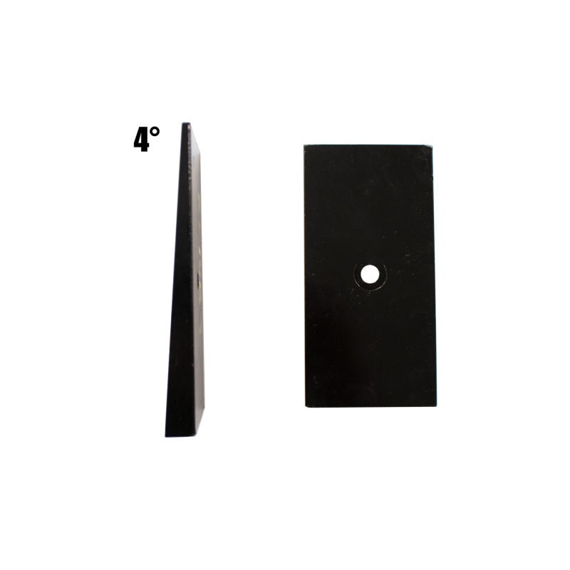Fishbone Offroad Universal 4in Leaf Spring Shim - Black