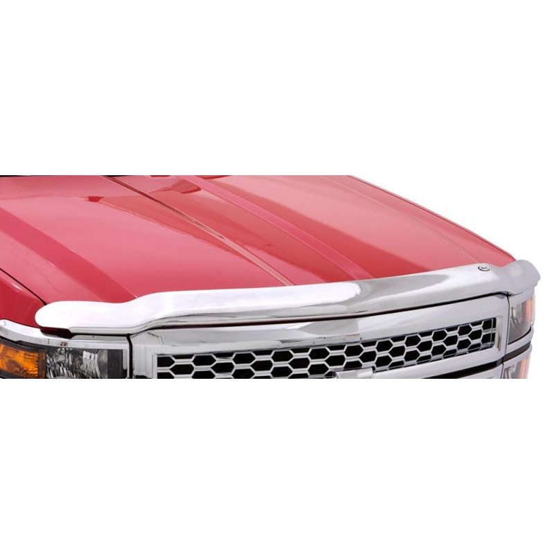 AVS 09-14 Ford F-150 (Excl. Raptor) High Profile Hood Shield - Chrome