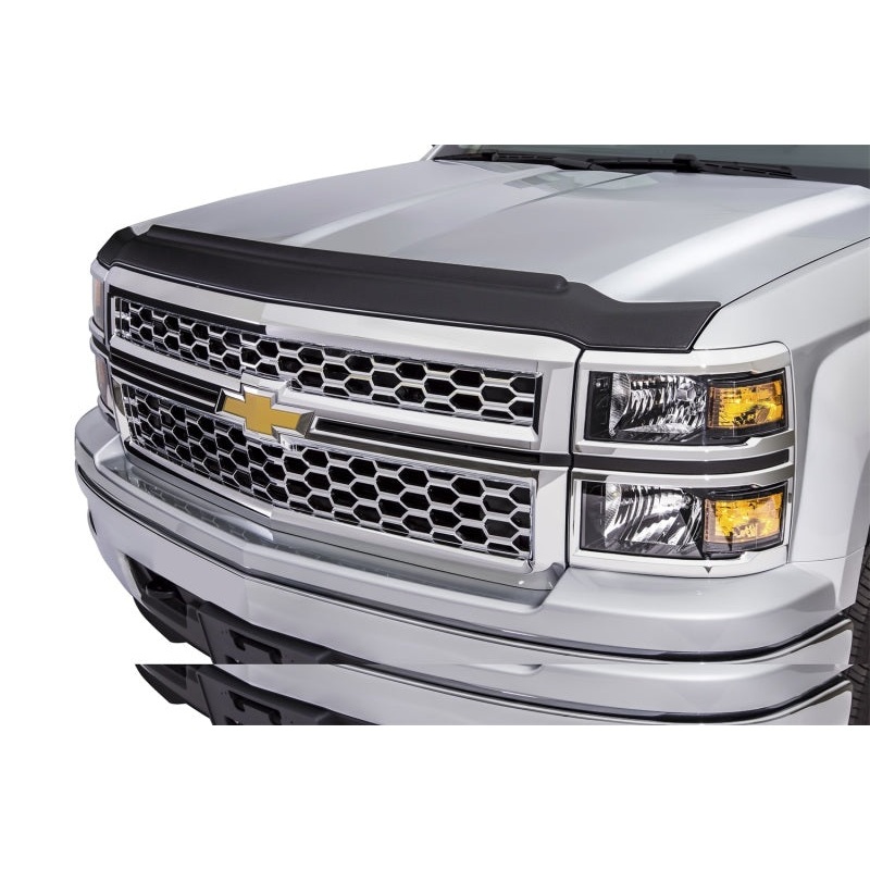 AVS 15-18 Chevy Tahoe Aeroskin II Textured Low Profile Hood Shield - Black