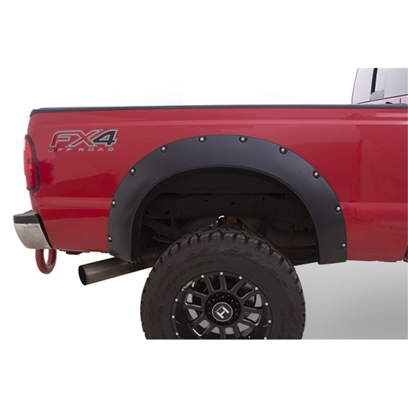 Bushwacker 66-77 Ford Bronco Cutout Style Flares 2pc 5in Of Extra Wheel Well Opening - Black