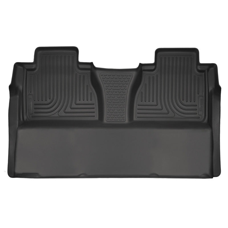 Husky Liners 14-15 Toyota Tundra CrewMax Cab Pickup Weatherbeater Black 2nd Seat Floor Liners