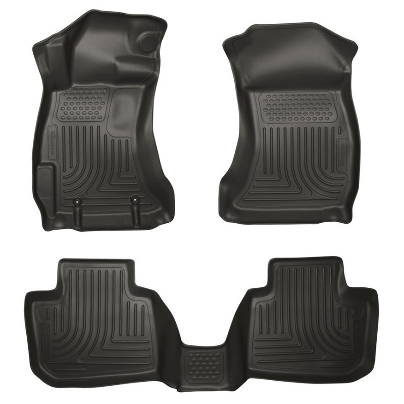 Husky Liners 14 Subaru Forester Weatherbeater Black Front & 2nd Seat Floor Liners