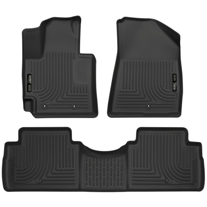 Husky Liners 2016 Kia Soul Weatherbeater Black Front & 2nd Seat Floor Liners (Footwell Coverage)