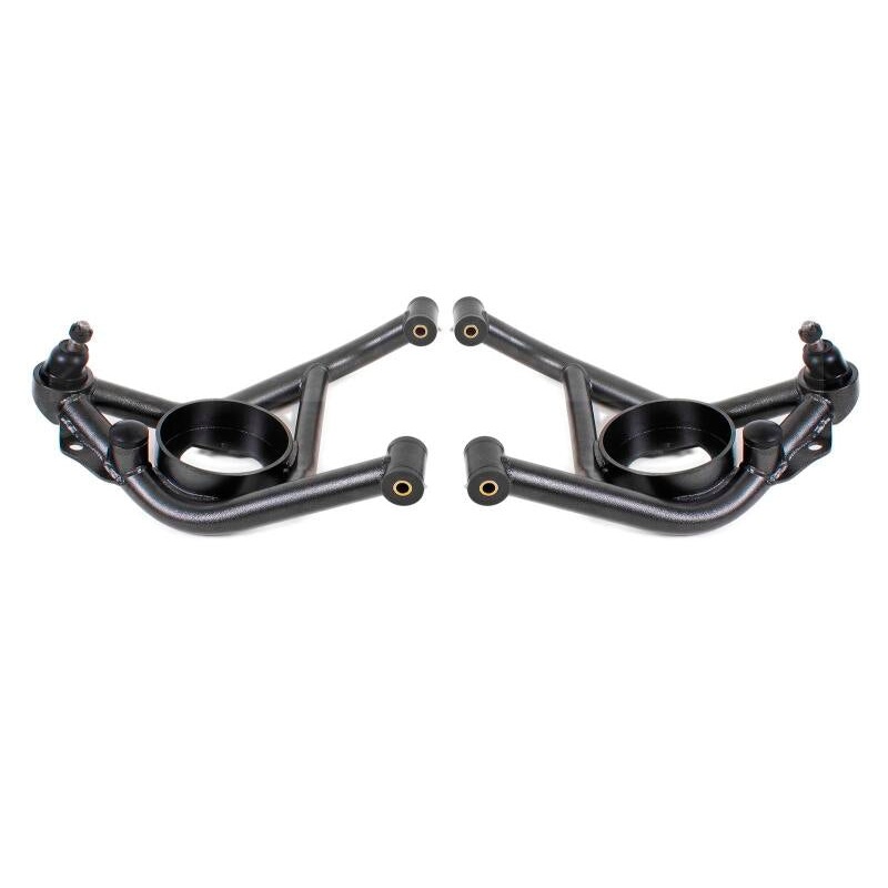 BMR 70-81 Chevrolet Camaro A-Arms Lower Delrin Bushings Std Ball Joint - Black Hammertone