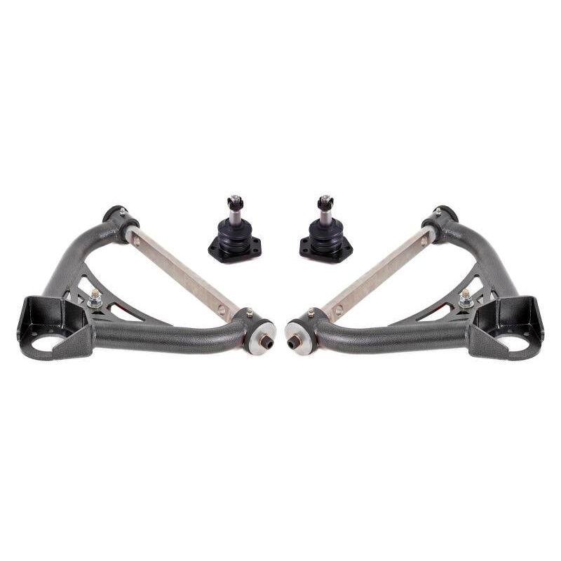 BMR 70-81 Chevrolet Camaro A-Arms Upper Non-Adjustable Delrin Std Ball Joint - Black Hammertone