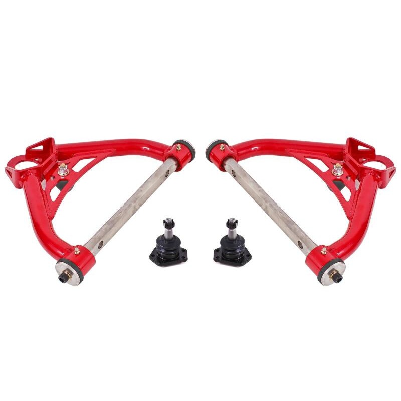 BMR 70-81 Chevrolet Camaro A-Arms Upper Non-Adjustable Delrin Std Ball Joint - Red