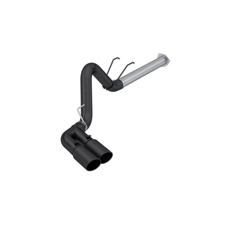 MBRP 17-24 Ford F250/350/450 6.4 L Filter Back Single Side Dual Exit Exhaust System BLK.