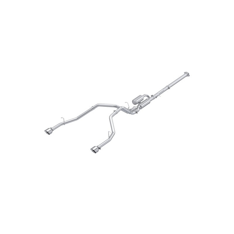 2025+ RAM 1500 3.0L Pro Series 3.0in Cat-Back Dual Rear Exit Exhaust - CF Tips