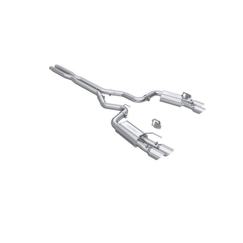 MBRP 2024+ Ford Mustang GT Armor Lite 3in Steet Profile Catback Exhaust  - Stainless Steel Tips