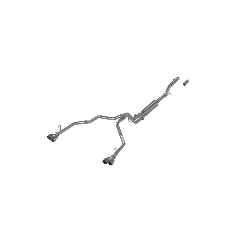 MBRP 21-24 Chevrolet Surburban XL 5.3L 3in Aluminized 2.5in Dual Split Carbon Fiber Cat-back