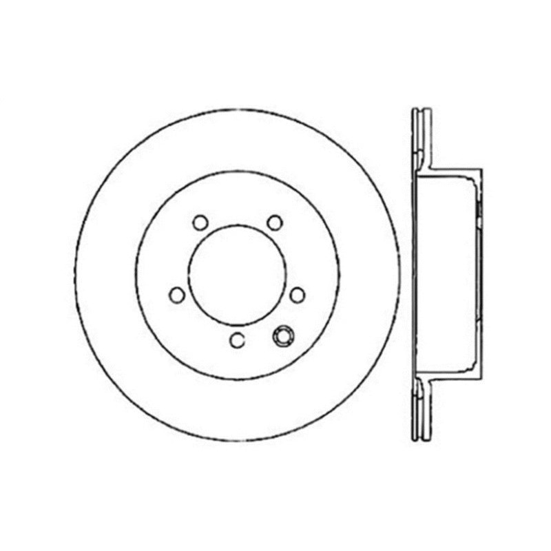 StopTech 03-05 350Z / 03-04 G35 / 03-05 G35X SportStop Slotted & Drilled Rear Left Rotor