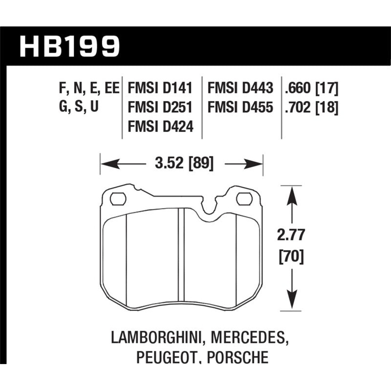 Hawk 88-89 Porsche 944 Turbo HPS 5.0 Street Brake Pads - Front