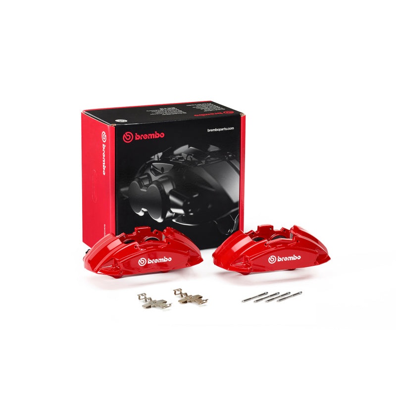 Brembo OE 2020 Mercedes-Benz E53 AMG/E63 AMG S/17 E300 Hydraulic Front X-Style Brake Calipers - Red