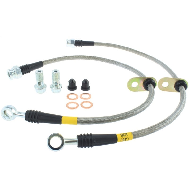 StopTech 08-10 EVO X AWD Stainless Steel Rear Brake Lines