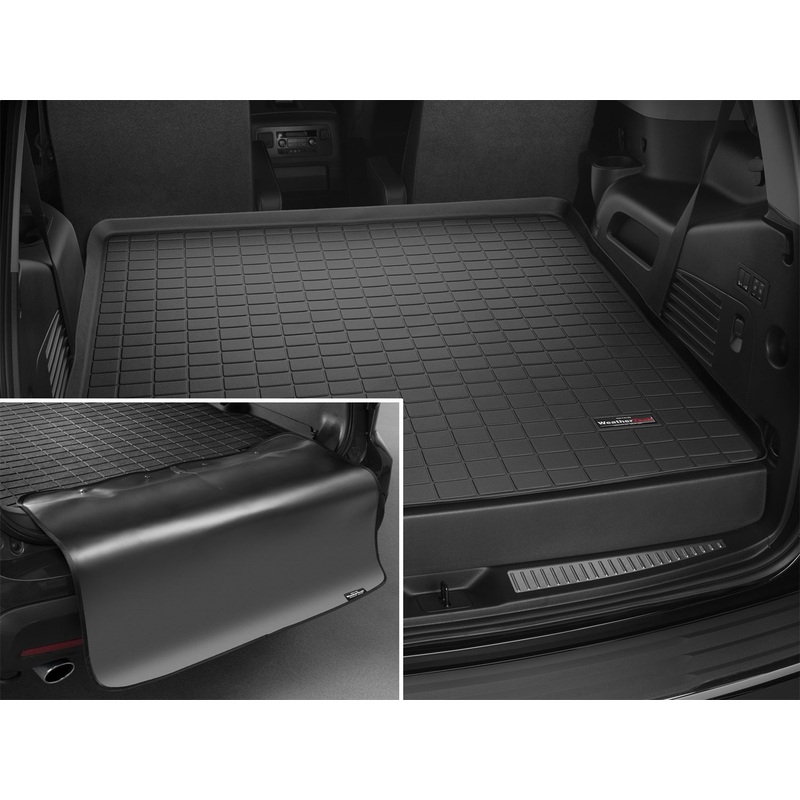 Cargo Liner w/Bumper Protector; Behind 2nd Row; Black; - WP363570530