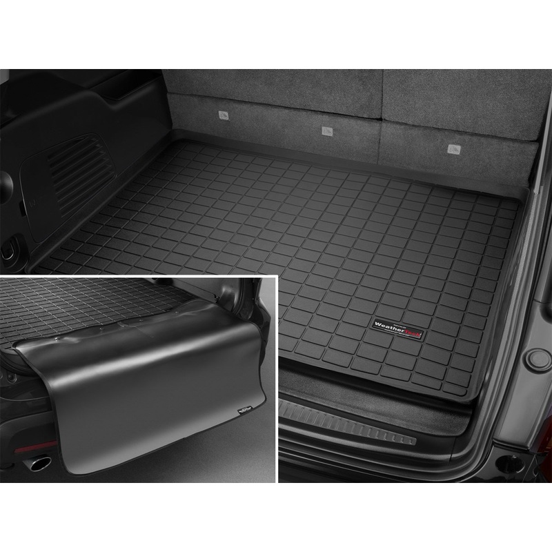 Cargo Liner w/Bumper Protector; Behind Third Row Seating; Black; - WP363570578