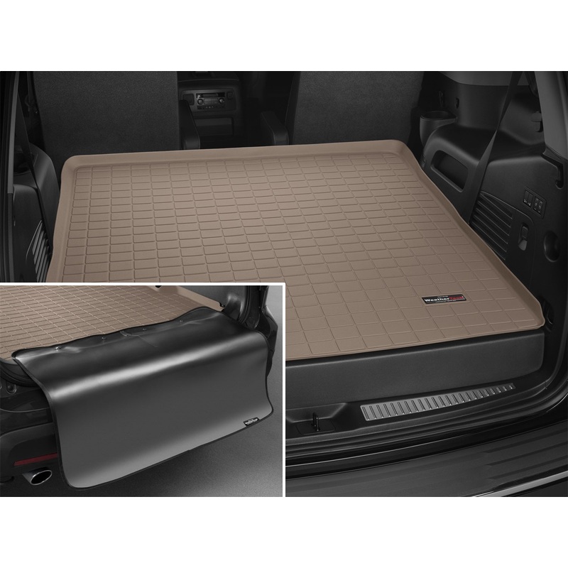Cargo Liner w/Bumper Protector; Behind 2nd Row Seating; Tan; - WP363569354