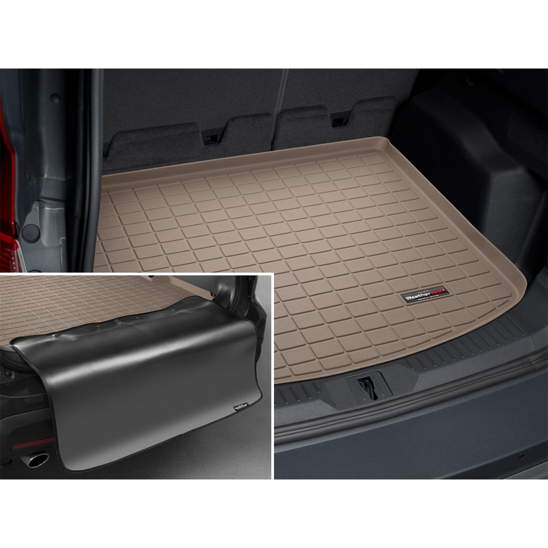 Cargo Liner w/Bumper Protector; Tan; - WP363569434