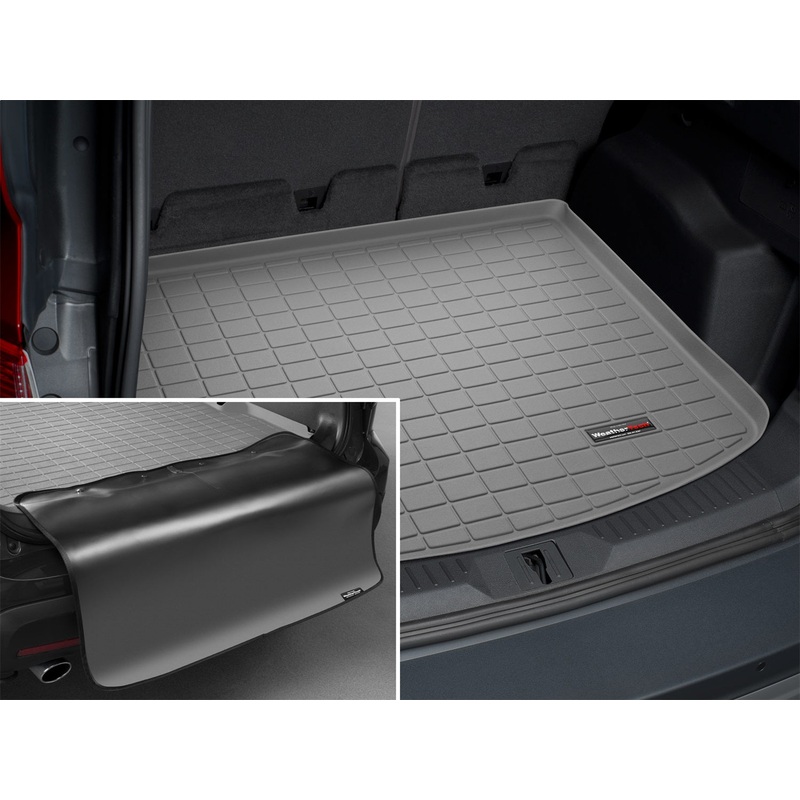 Cargo Liner w/Bumper Protector; Gray; - WP363568496