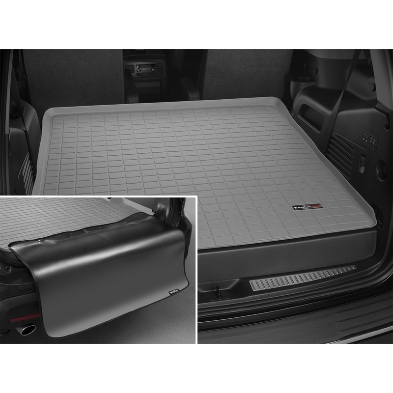 Cargo Liner w/Bumper Protector; Behind 2nd Row; Gray; - WP363568425