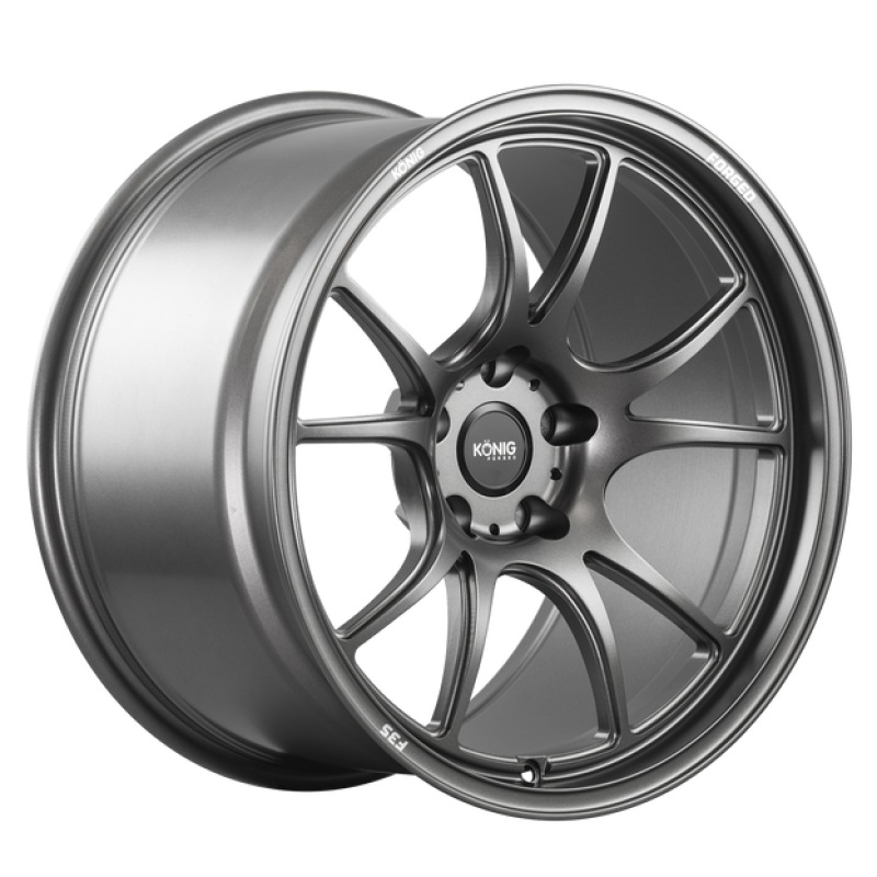 Konig Forged F3S 19X9 5X130 ET48 Satin Charcoal Knurled Bead