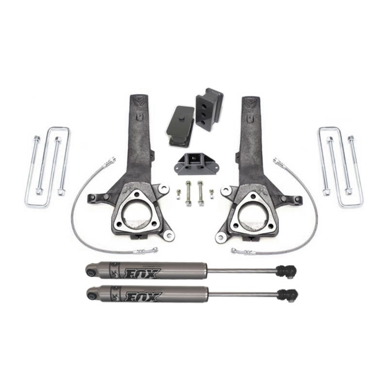 MaxTrac 04-18 Nissan Titan 2WD 4in/2in MaxPro Elite Spindle Lift Kit w/FOX Shocks