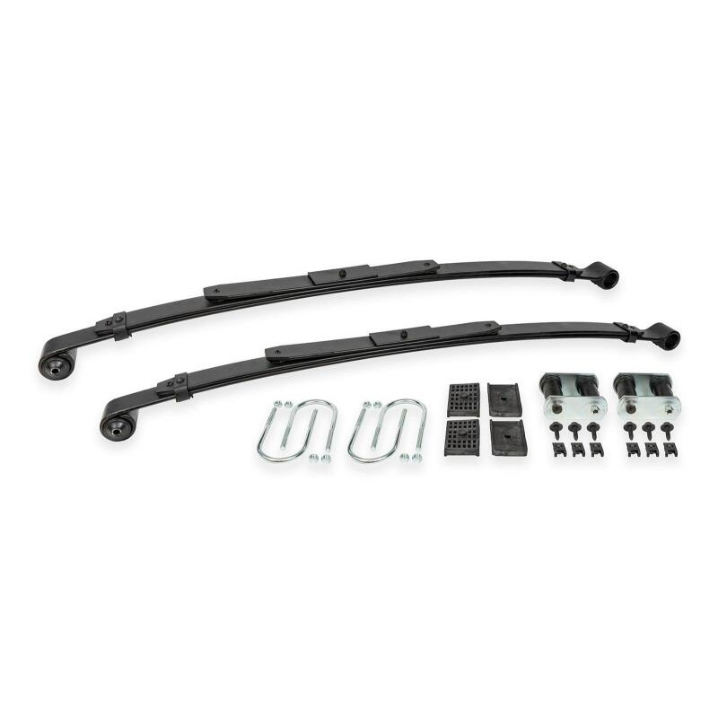 BMR 67-69 GM F-Body / 68-74 X-Body 3in Drop Rear Lowering Leaf Springs w/ Install Kit - Black