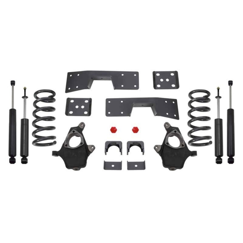 MaxTrac 99-06 GM C1500 2WD V6 4in/6in Lowering Spindle Kit