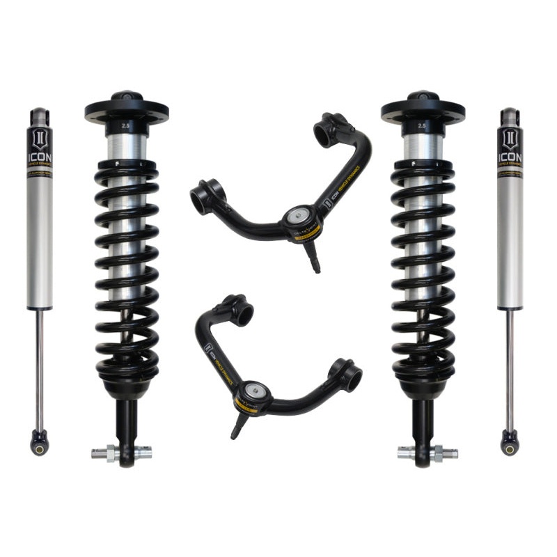 Icon 2021 Ford F150 2WD 0-3in Stage 2 Suspension System w Tubular UCA
